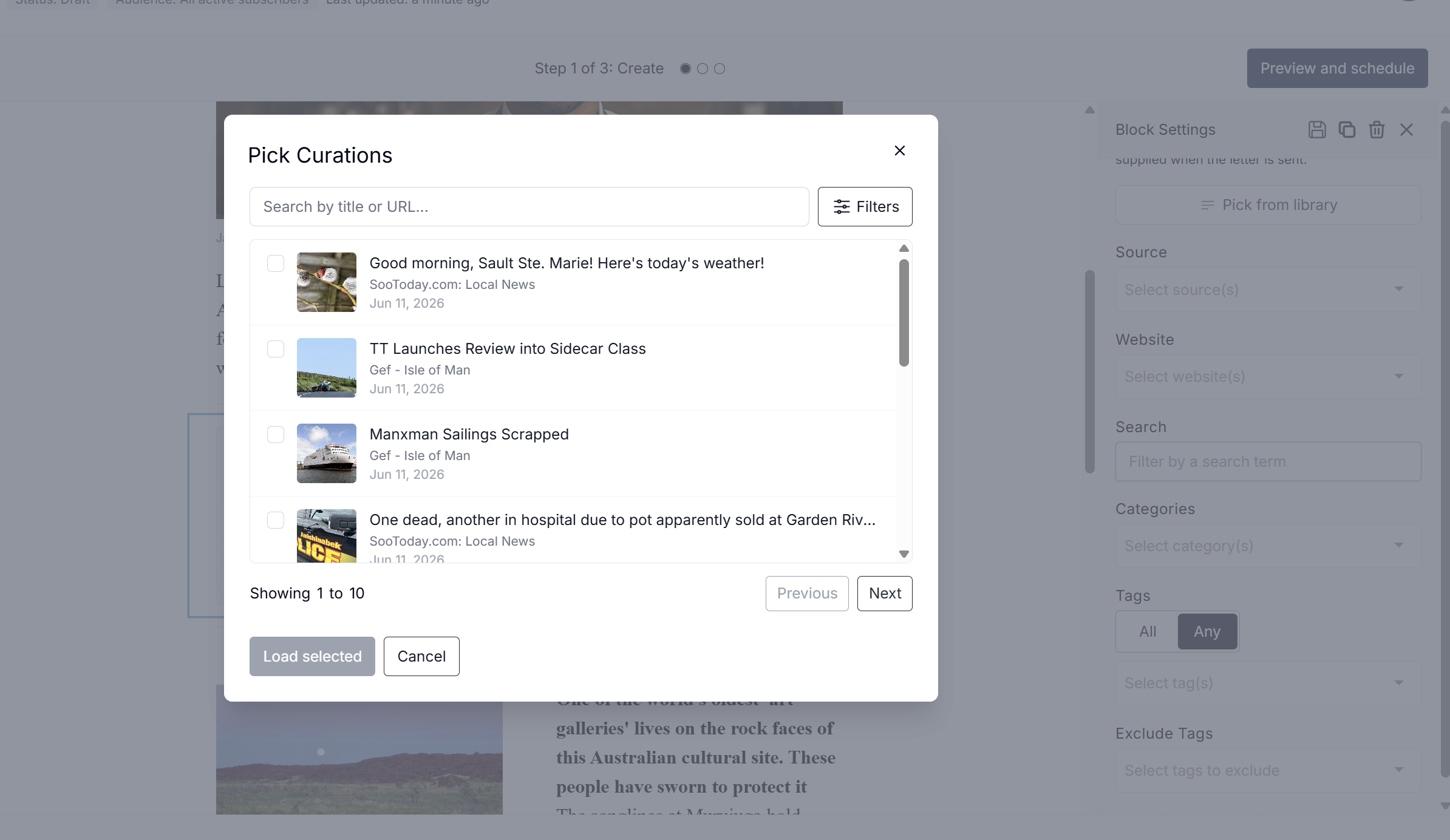 Intelligent curation