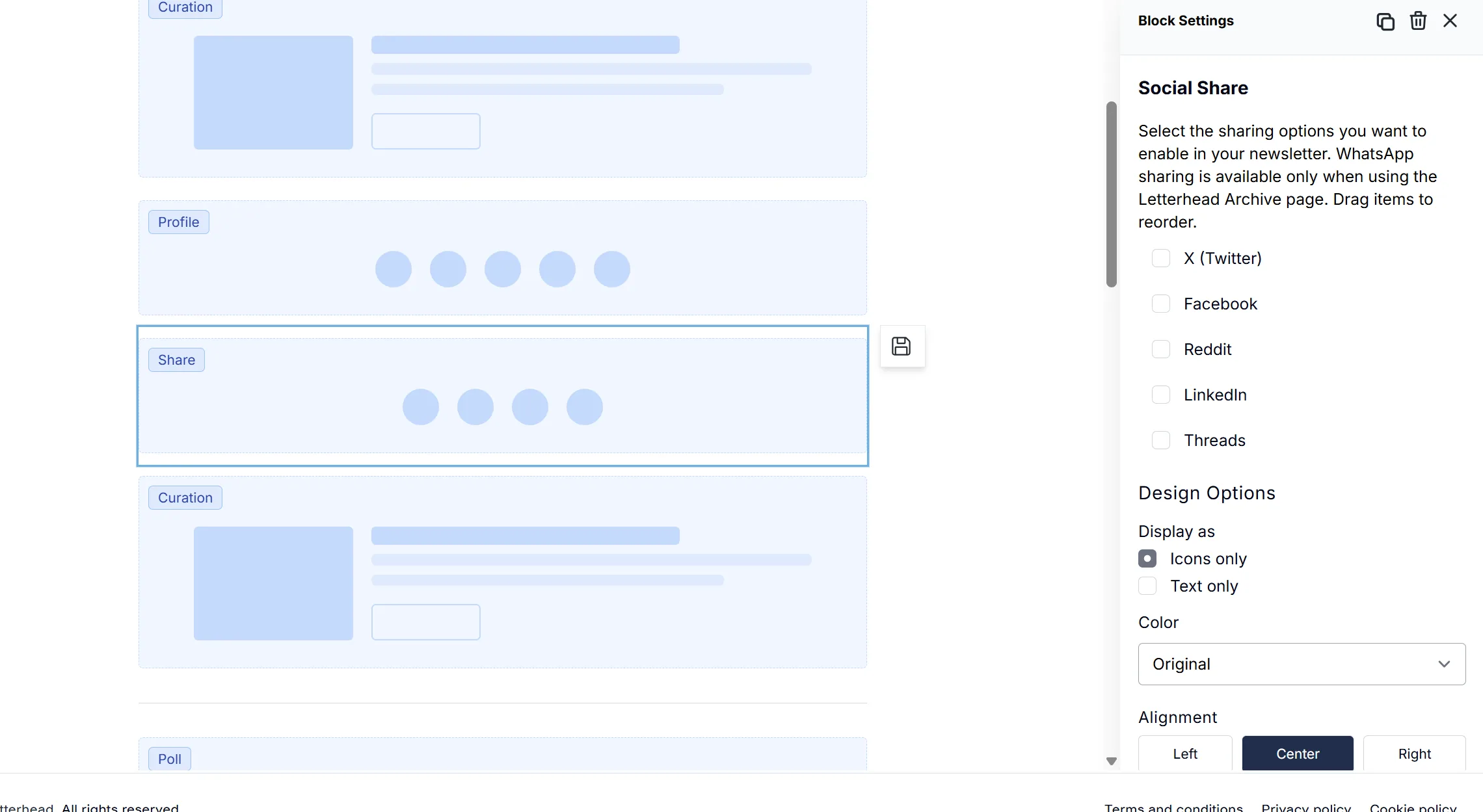 Social blocks