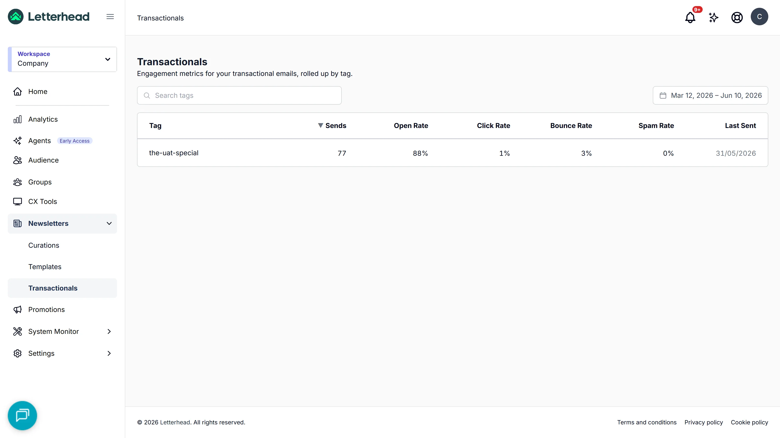 Transactional email