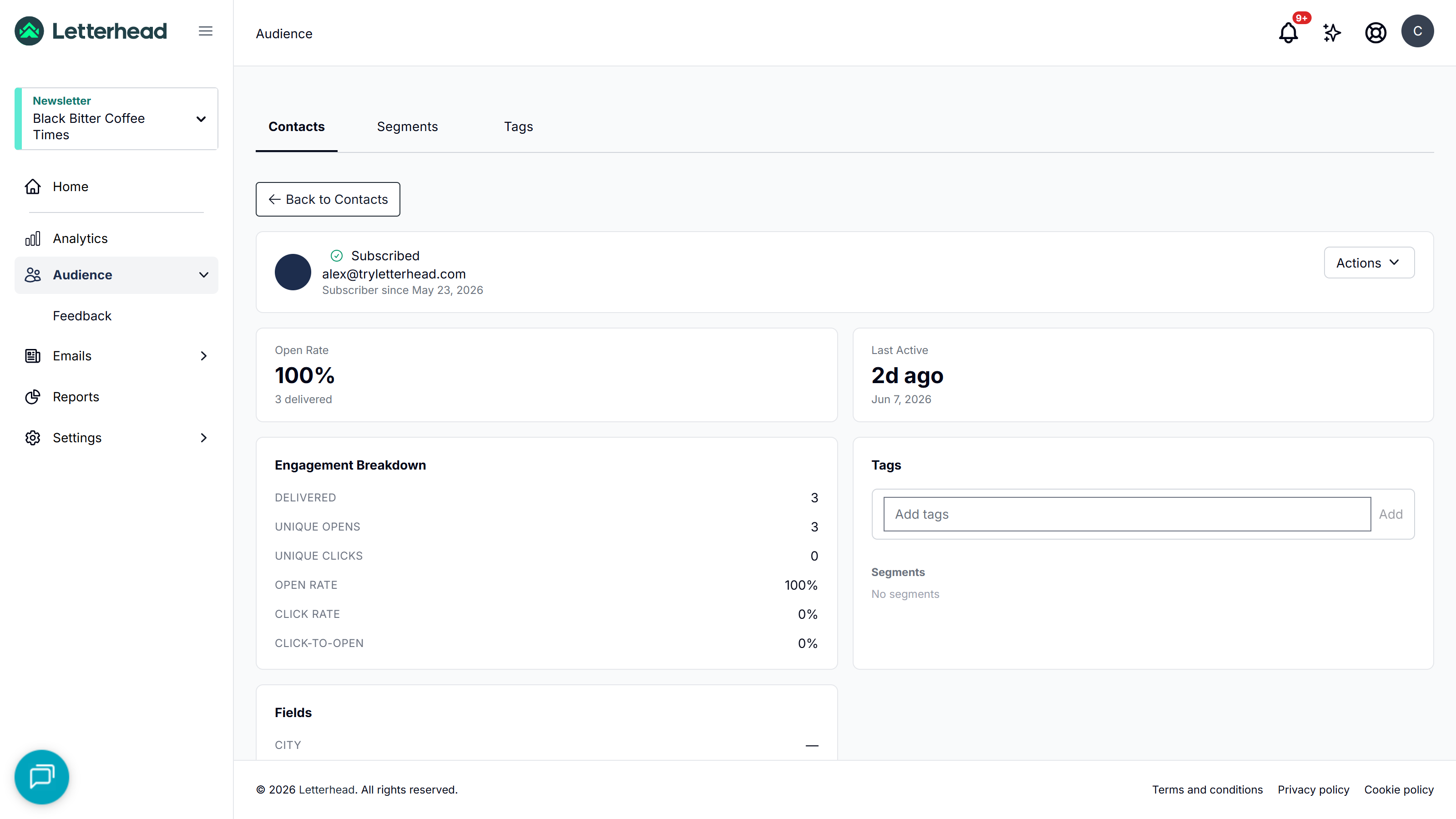 Unified reader profile