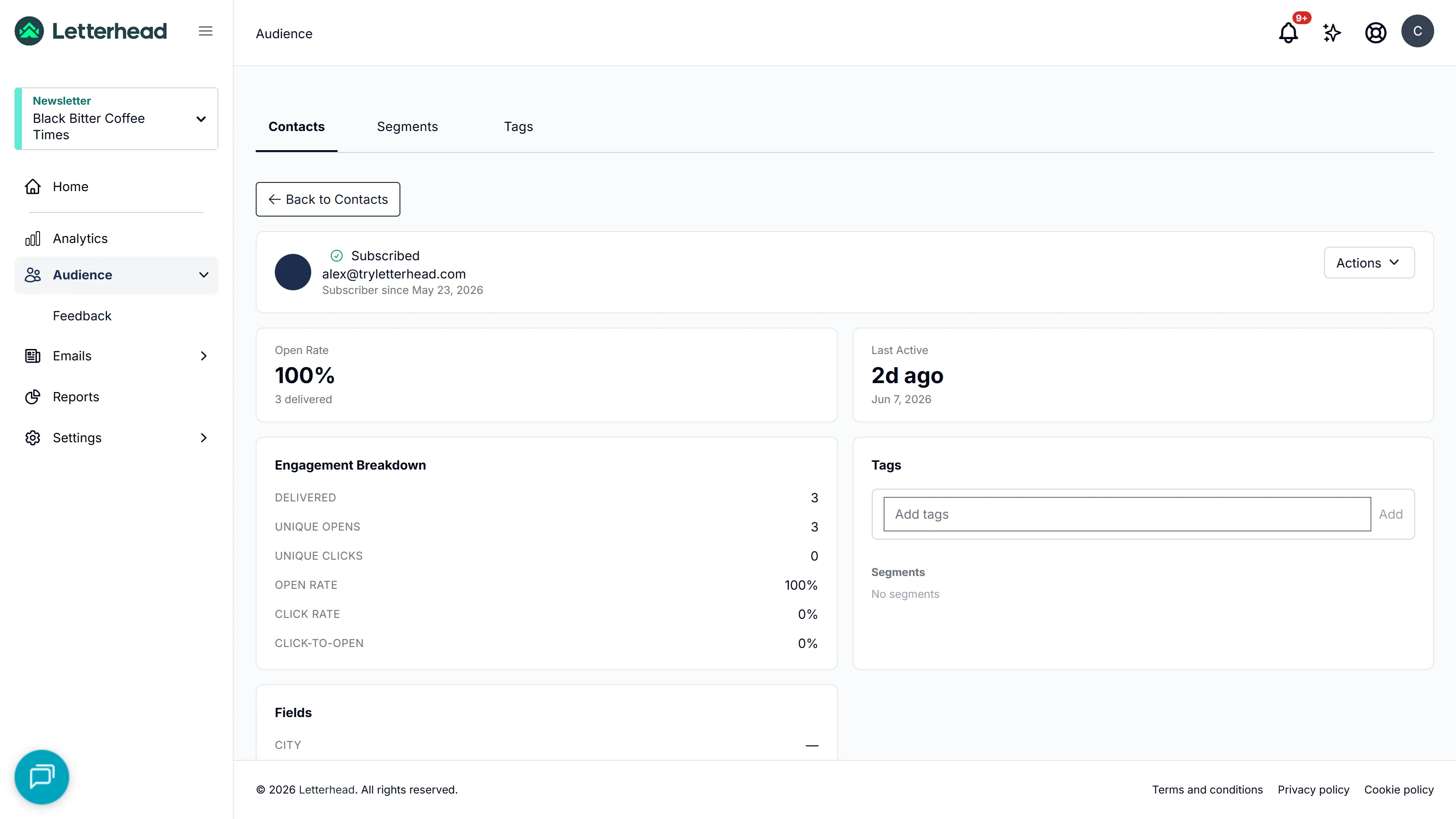 Unified reader profile
