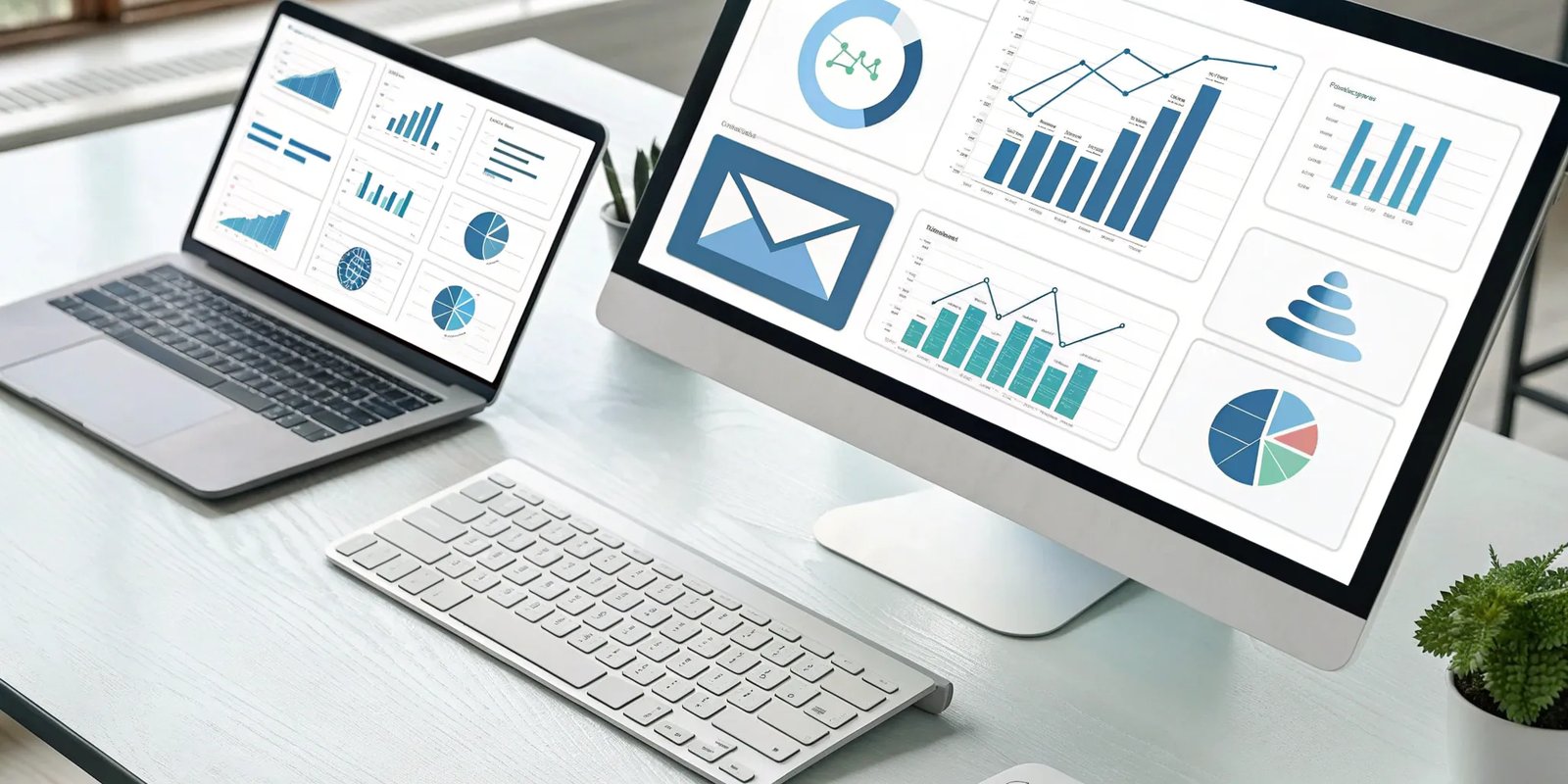 A newsletter monetization platform dashboard showing revenue charts and subscriber analytics.