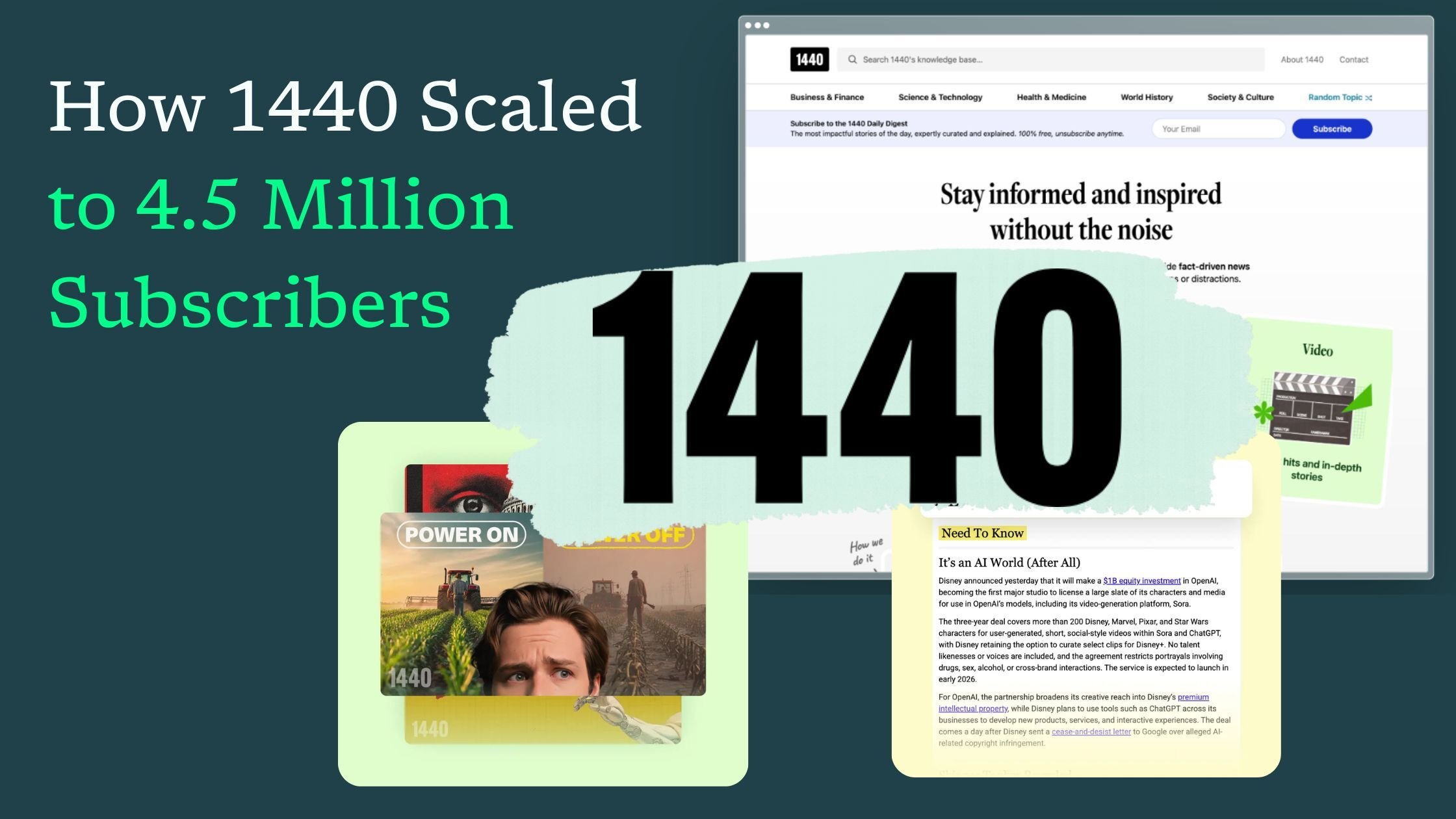 How 1440 Scaled to & Monetized 4.5 Million Subscribers